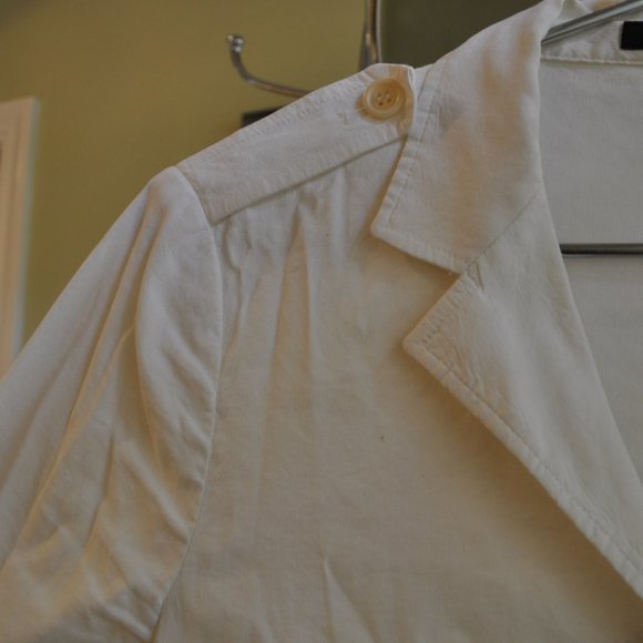 Theory White Linen Jacket - Picture 4 of 7